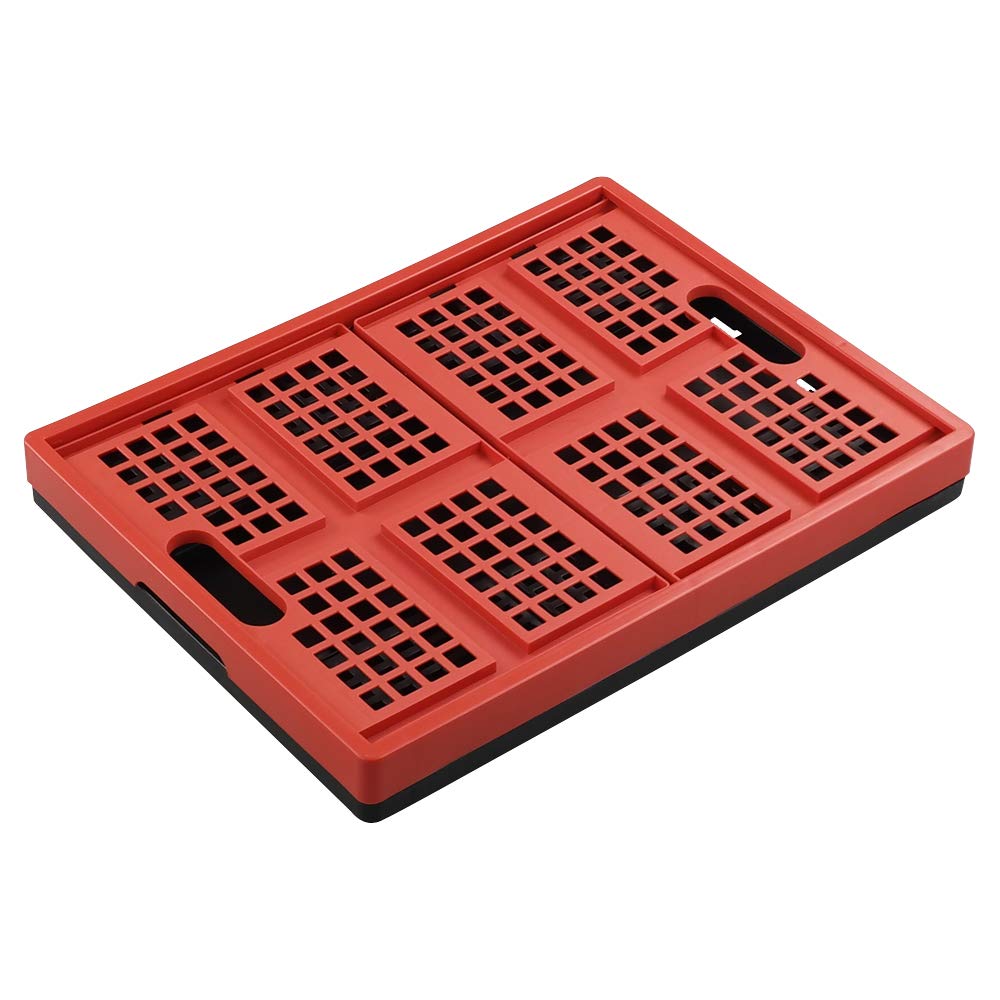 Amazon.com: Hespapa 35 Quart Folding Crates, Red Plastic